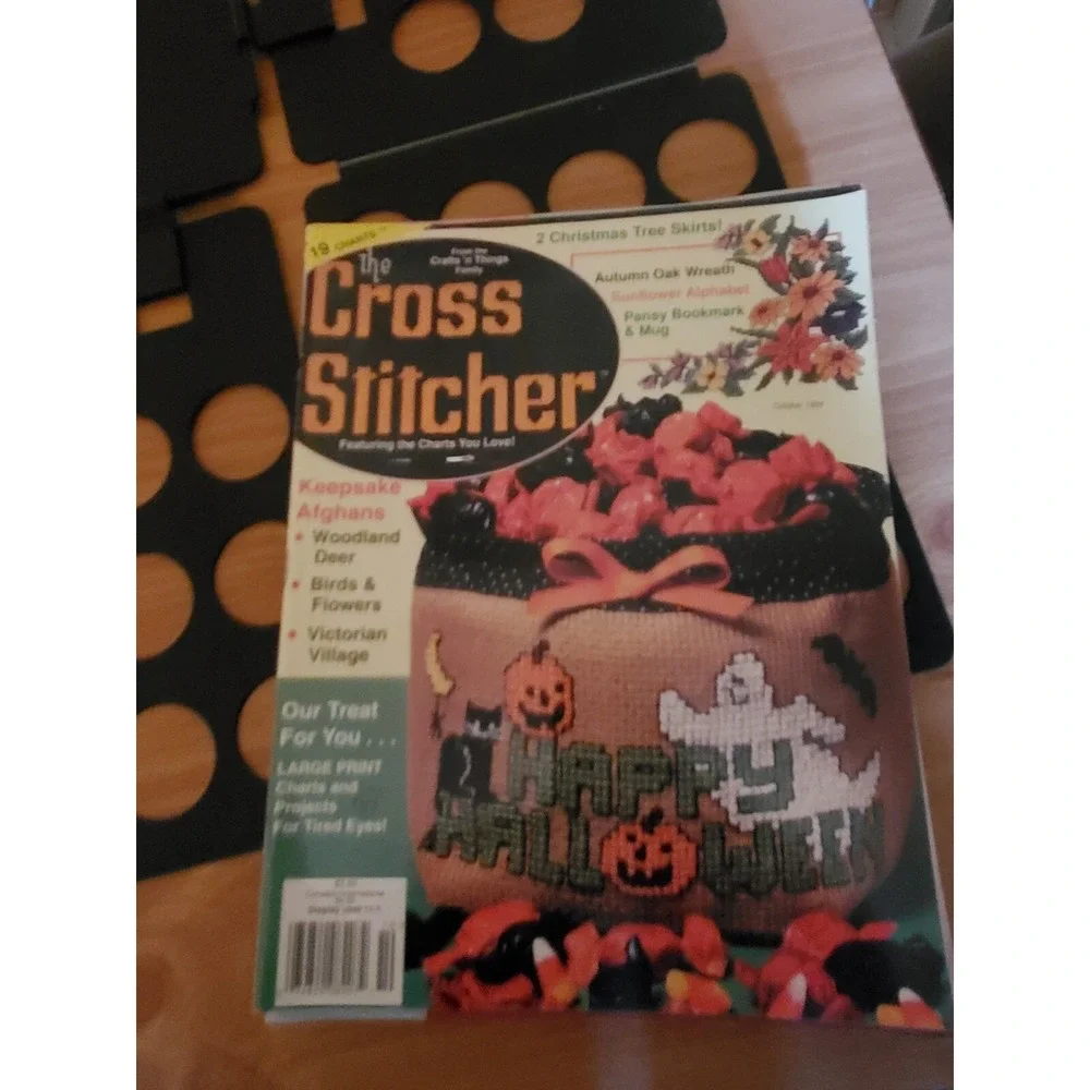 Lot 6 The Cross Stitcher Magazines 1994 Cross Stitch Charts Magazines Christmas